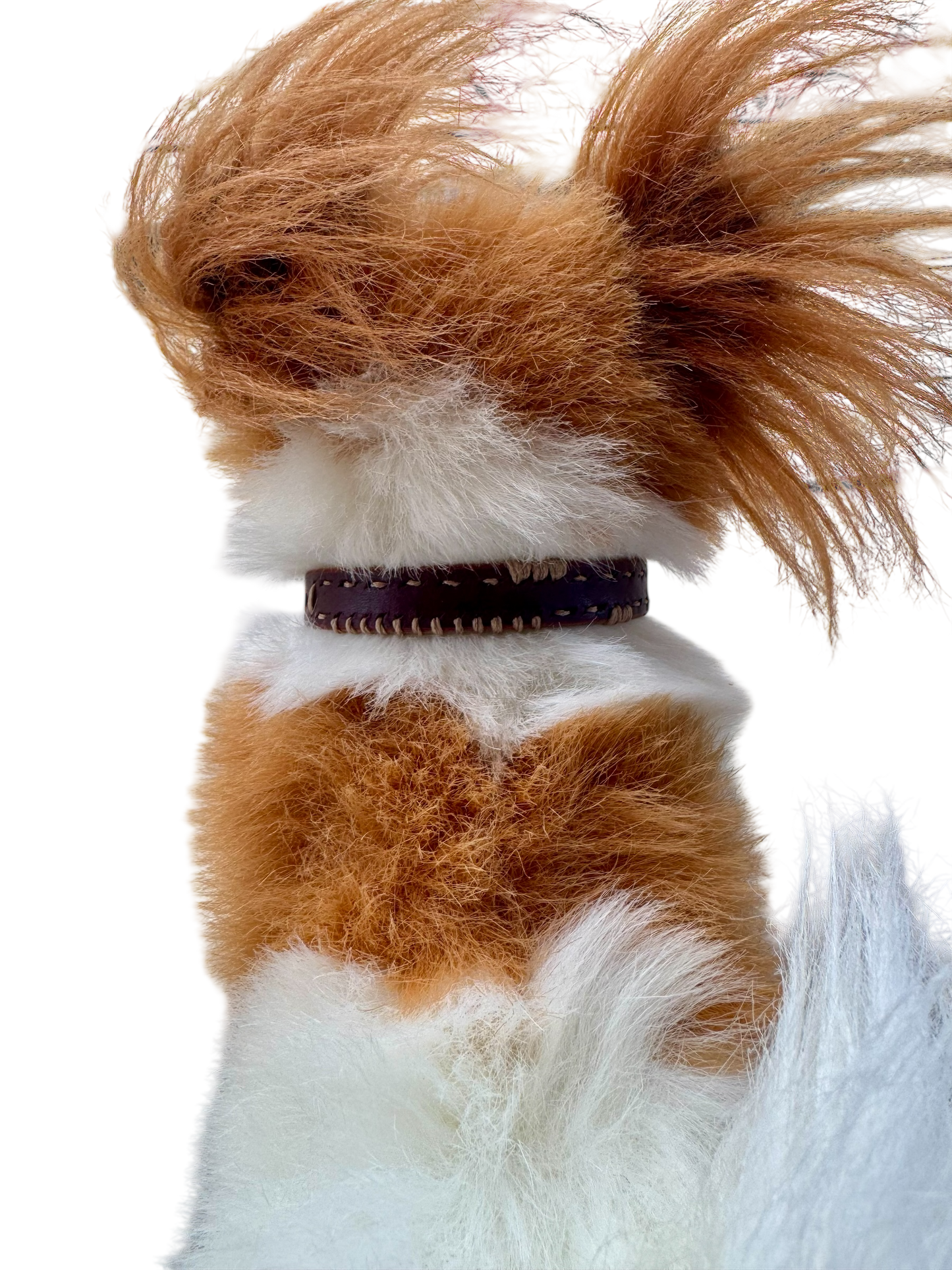 Dog Collar: Tan Variable Stitch