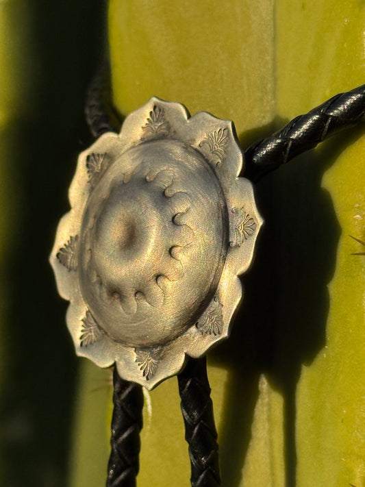 German Silver- 1.5 inch- Night Blossom- Domed Floral Center