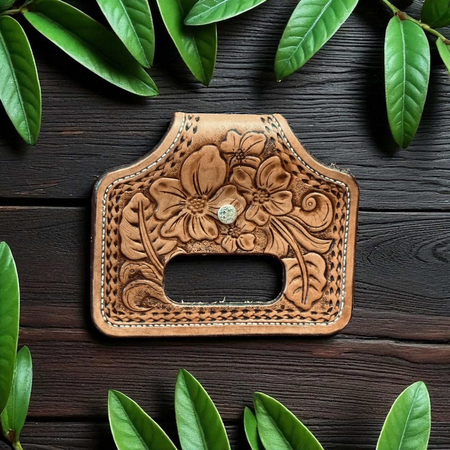 Flower & Leafs Hand Towel Holder