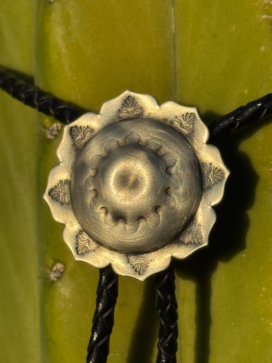 German Silver- 1.5 inch- Night Blossom- Domed Floral Center