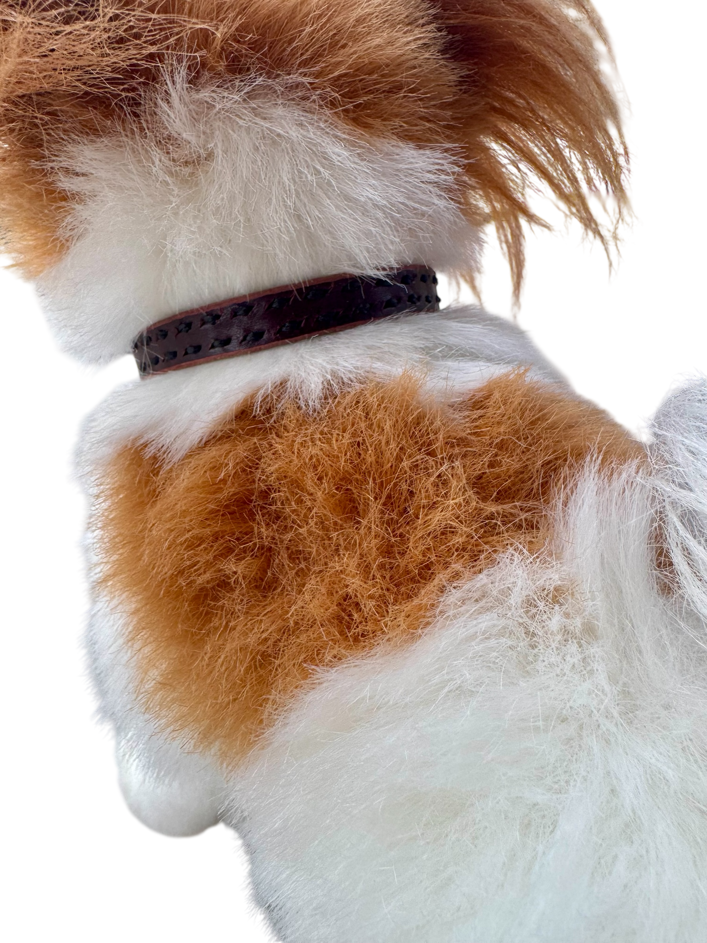 Dog Collar: Black Linear Stitch