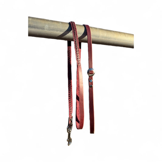 Burgundy Laced Dog Leash