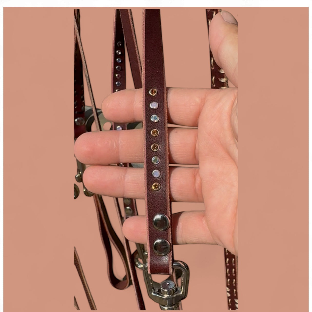 8 Rhinestone: Fall Tan and Pink Tones