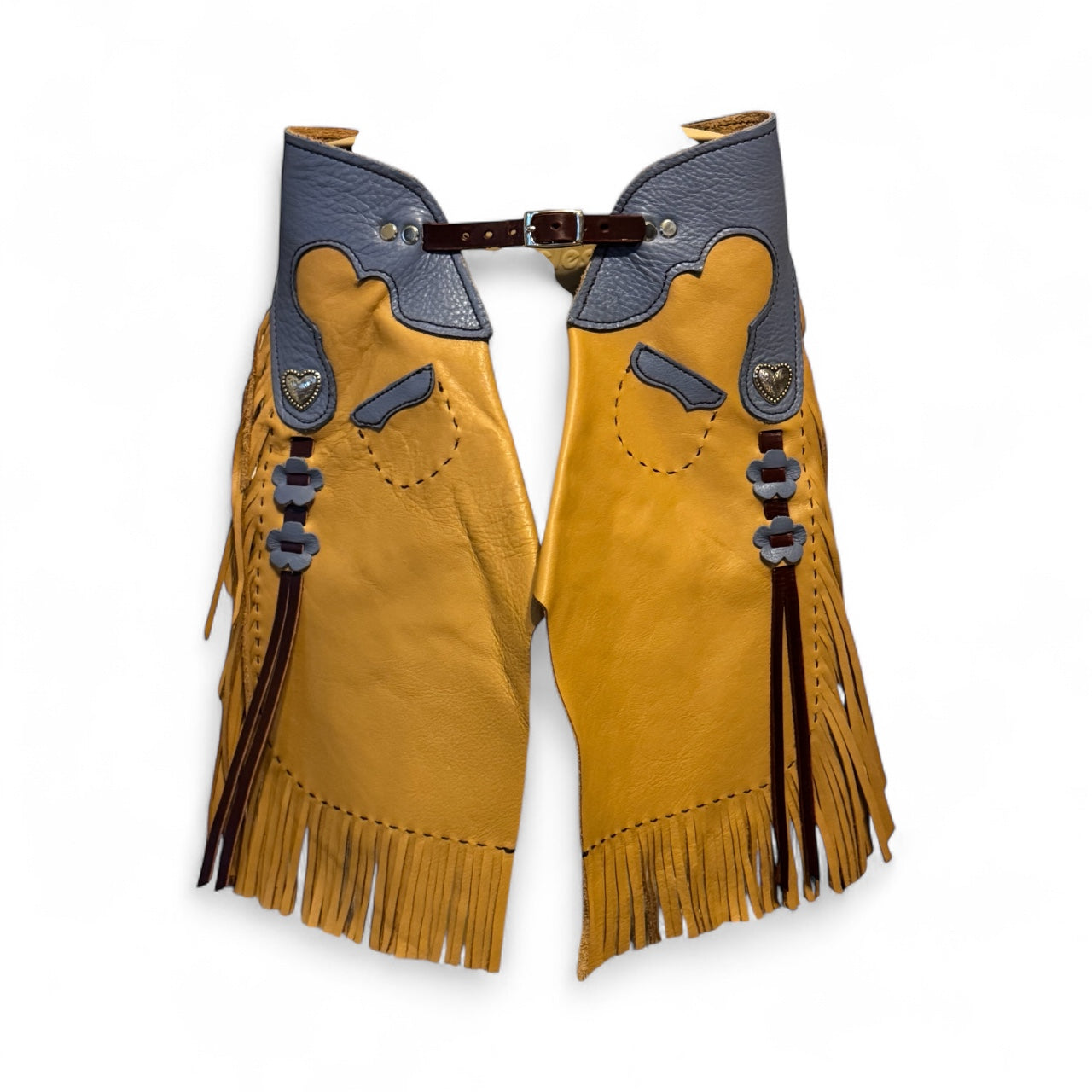 Toddler Chinks: Sun Tan and Blue Yoke: 1.5-3yr