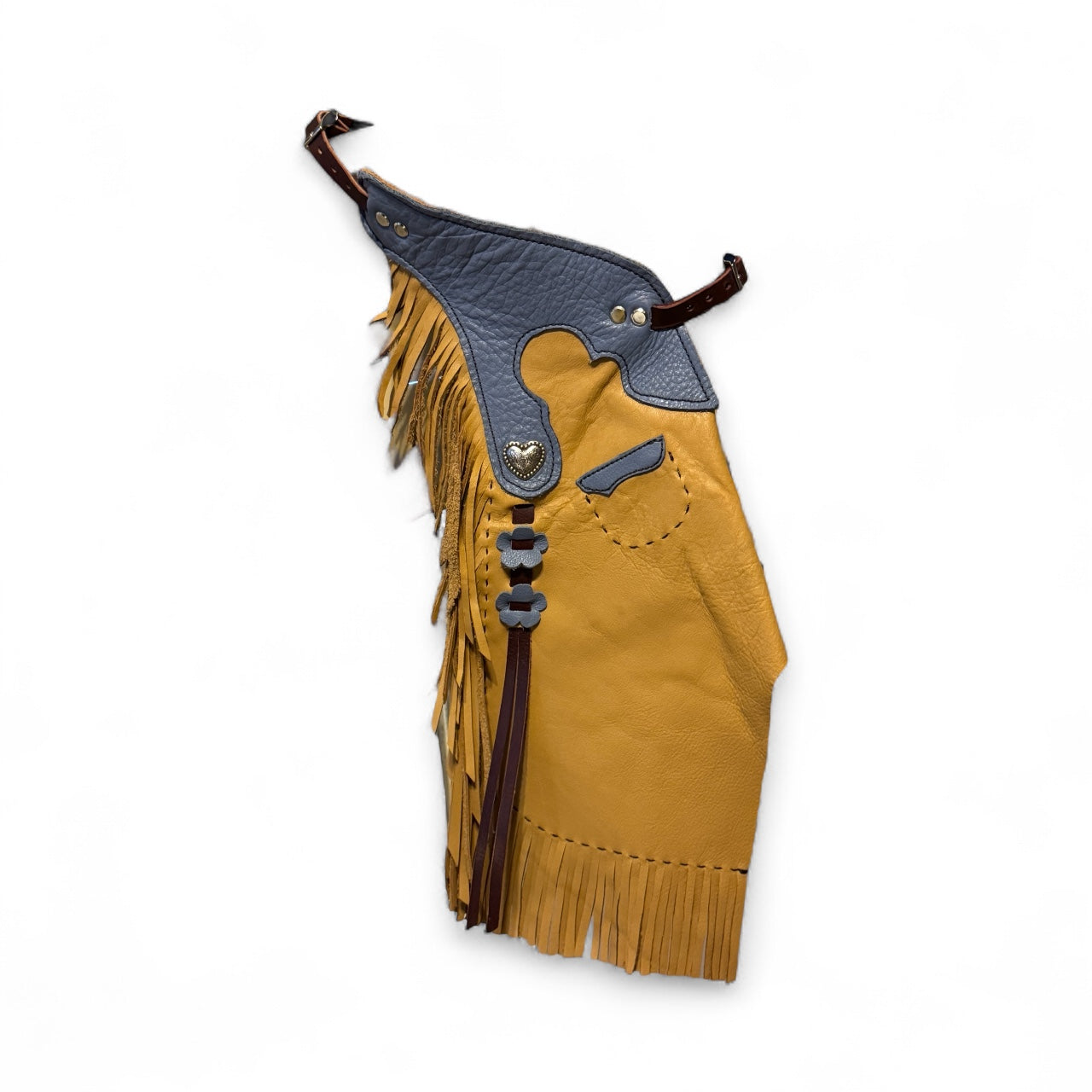 Toddler Chinks: Sun Tan and Blue Yoke: 1.5-3yr