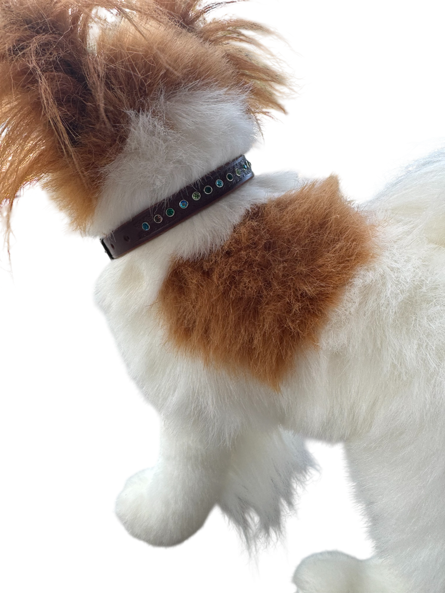 Dog Collar: Rhinestone: Green Tones