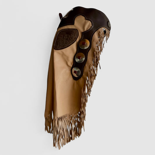 Youth Chinks: Gray/Tan Lamb: Pistol: 4-6yrs