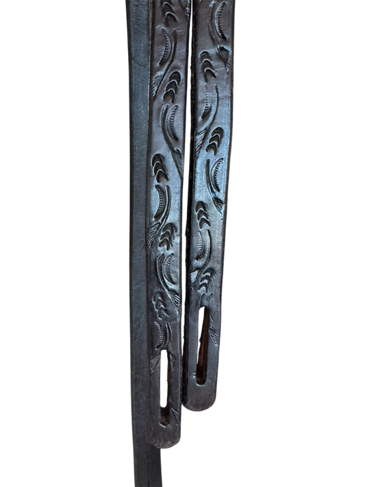 5/8” 8ft Split Rein- Slotted- Arrow Design- Full Length Tool- Chocolate Color- Weight on Bit